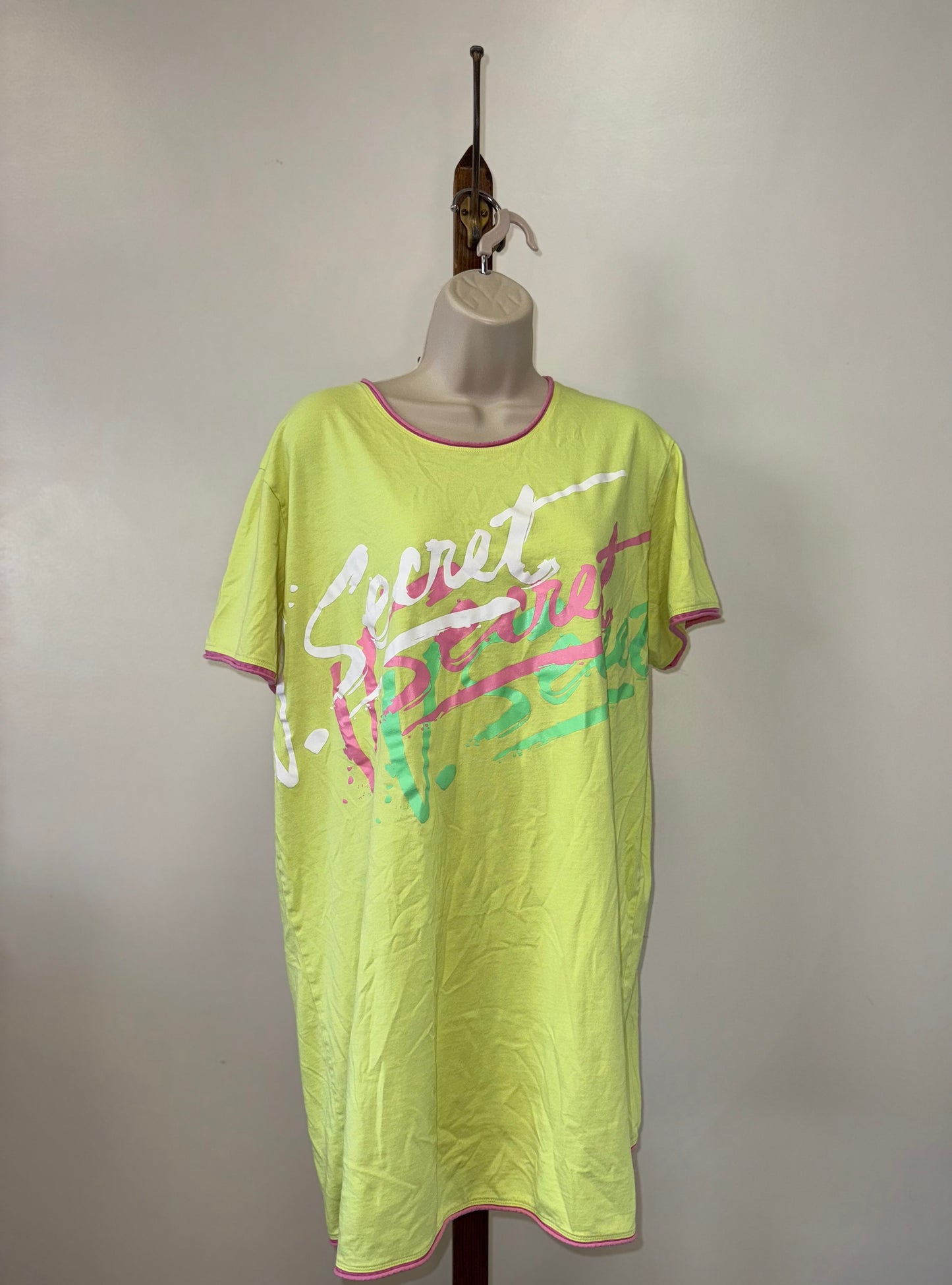 Victoria’s Secret (XL) Vintage Neon Graphic Logo Sleepwear Dress