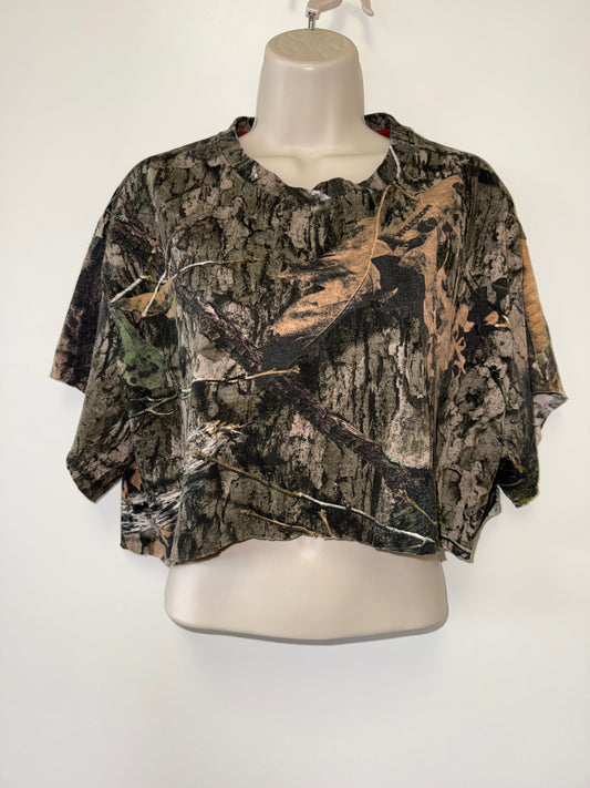 Mossy Oak (XL) Cropped Camo Top