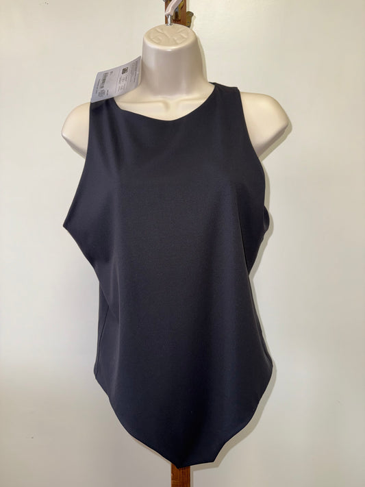NWT Athleta (Large) Brand New Black Vitaform High Neck Bodysuit Smooth Soft
