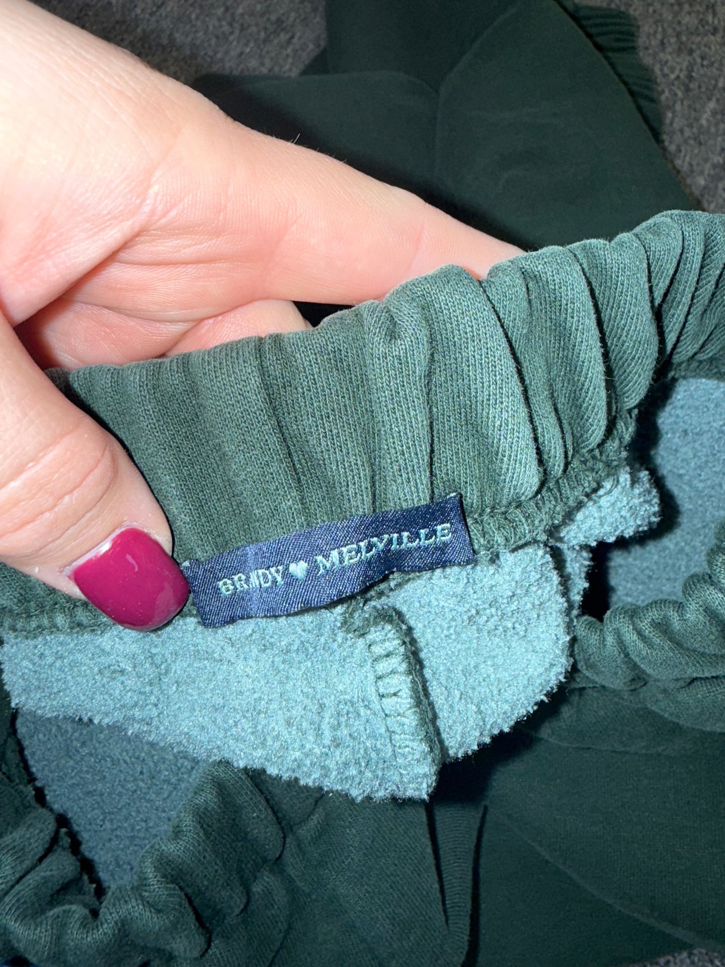 Brandy Melville Green Jogger Sweatpants