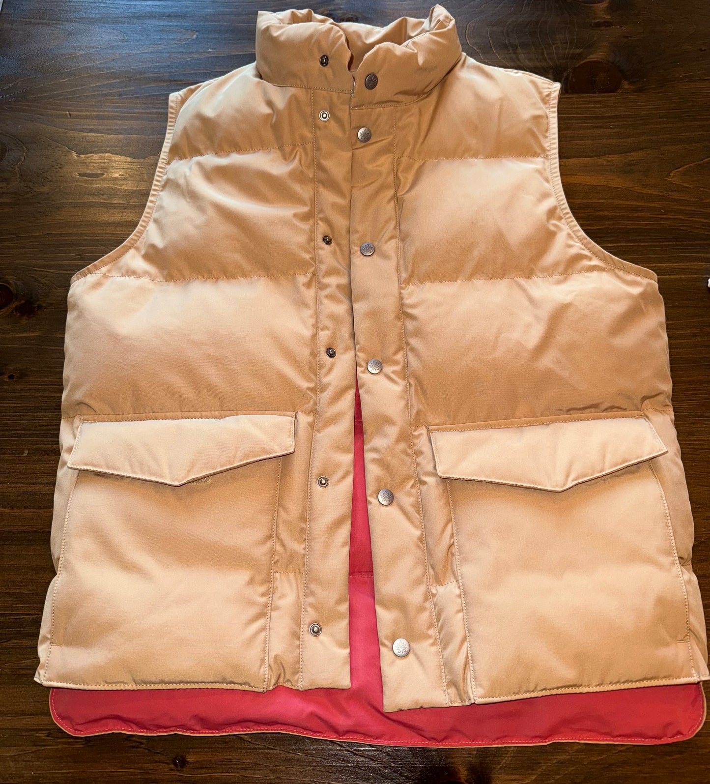 NWT Alpine Design (Medium) Brand New Wind//Water Resistant Tan Button Up Vest