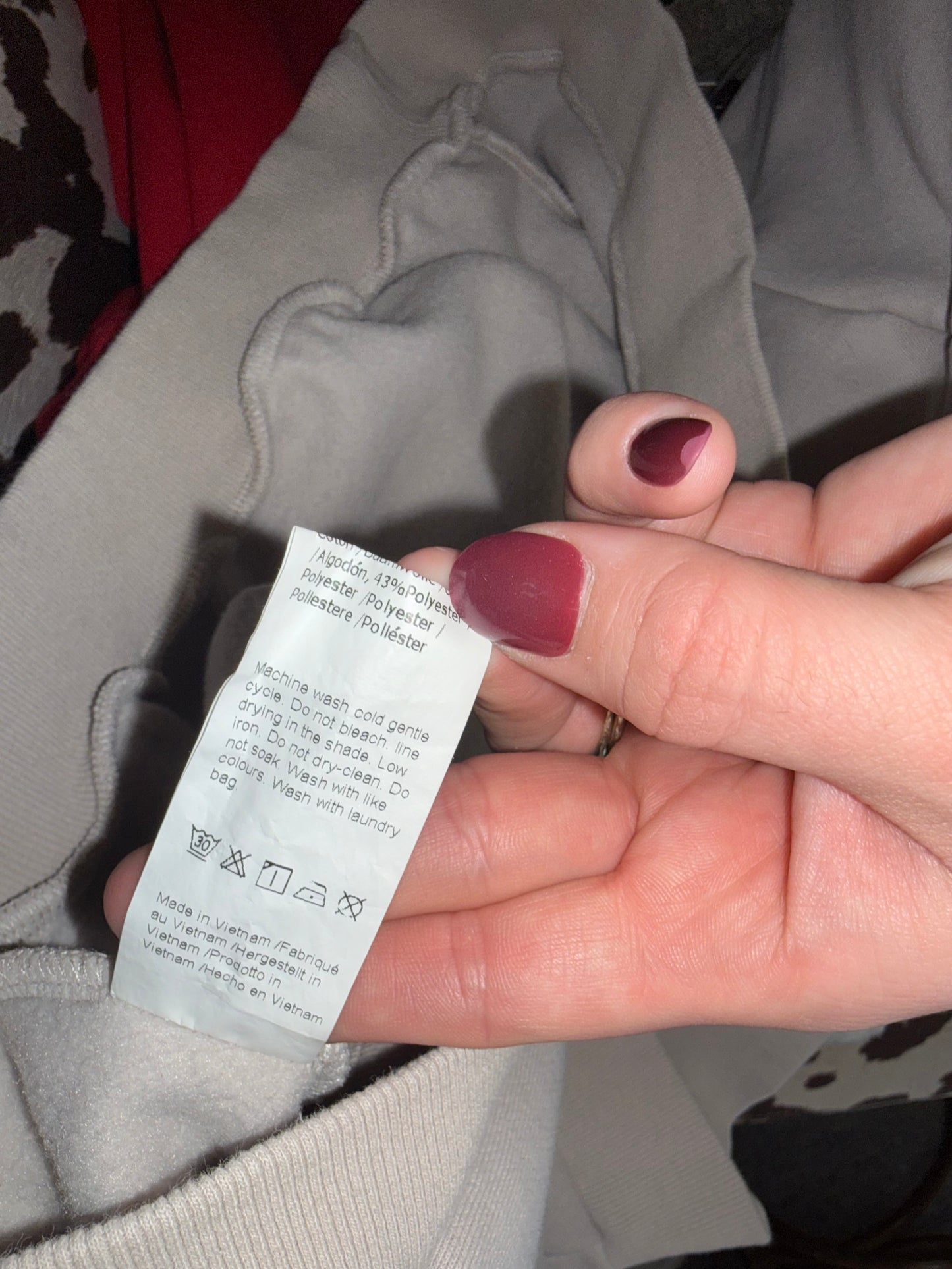 (Large) Khaki Super Cropped Sweatshirt Cardi Cover Up