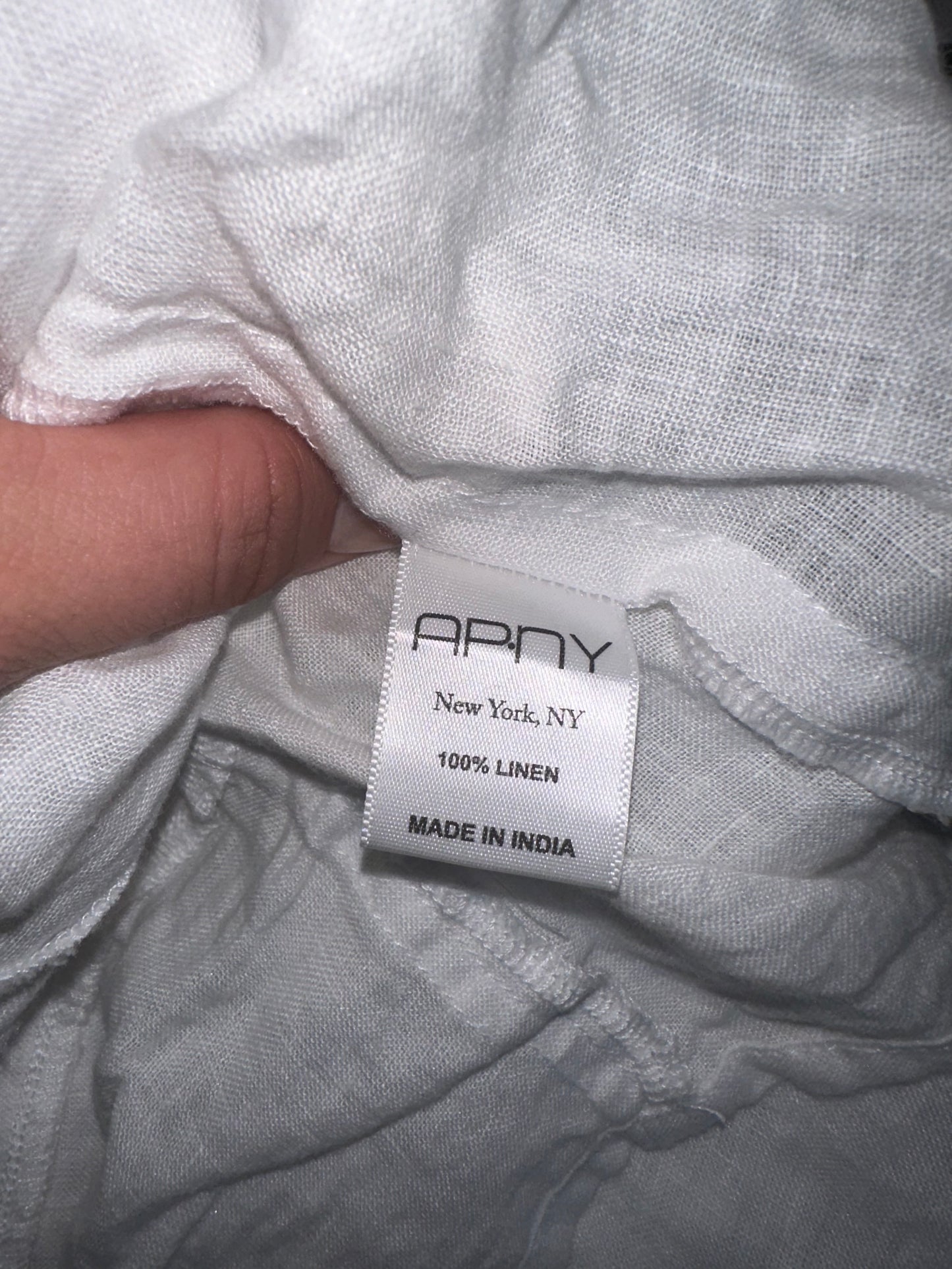 AP.NY New York (Medium) White Linen Cover Up Jacket