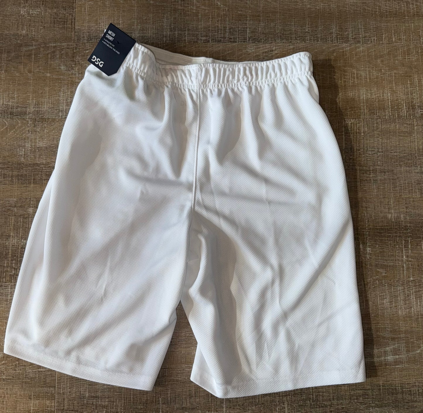 NWT DSG (Boys XL) Brand New White Training Athletic Fit Mesh Shorts