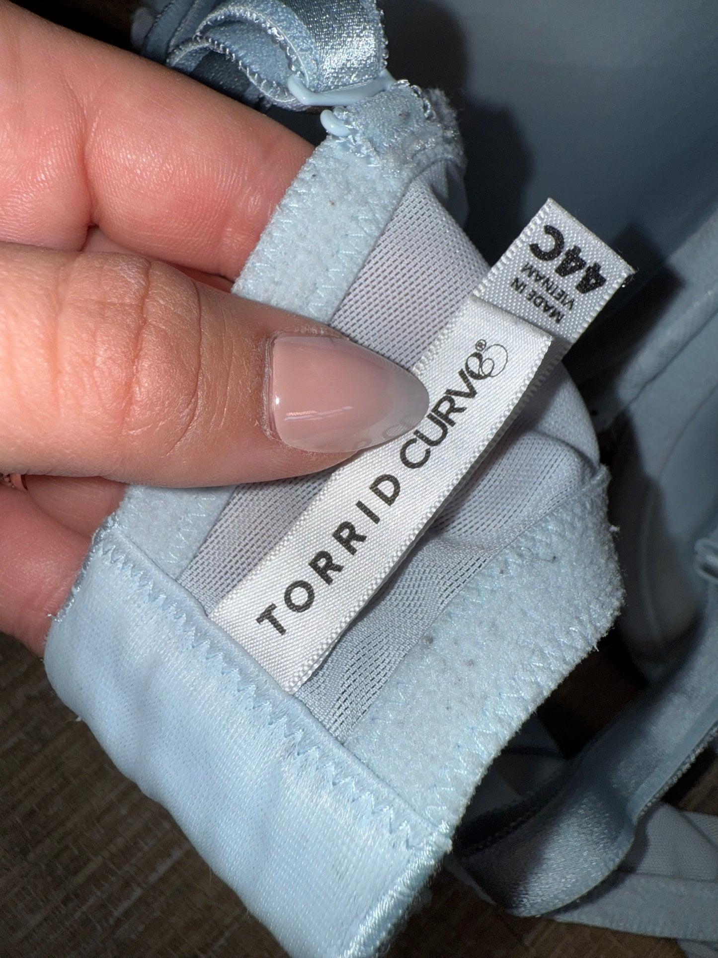 Torrid Curve (44C) Light Blue Lace Bra