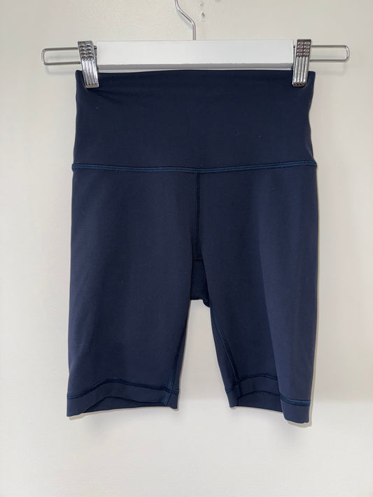 Lululemon (4) Navy Blue Biker Shorts