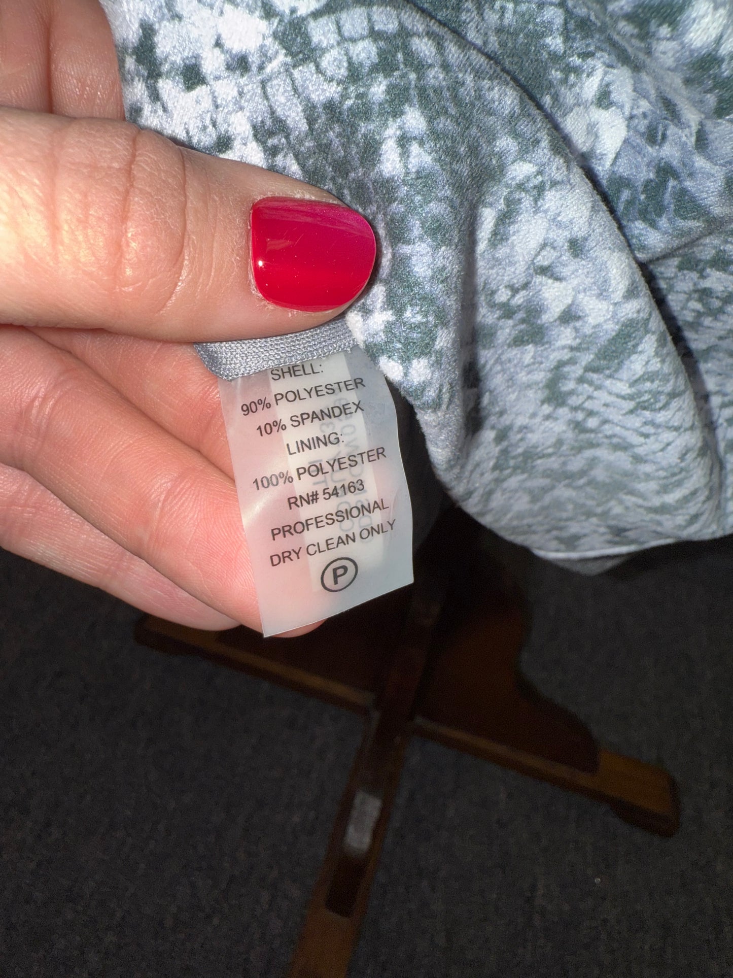 Calvin Klein (10) Snake Pattern Formal Dress