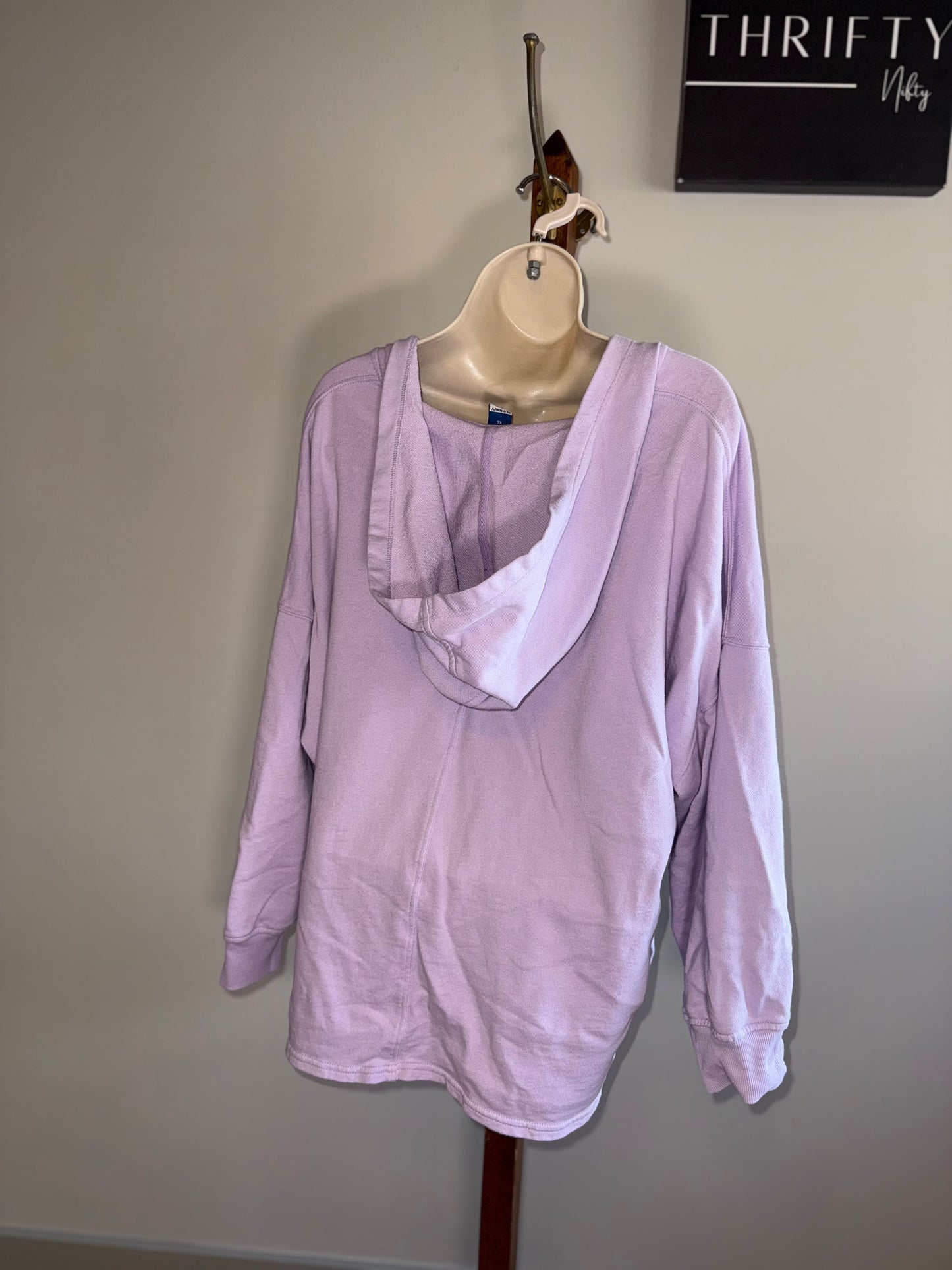 Old Navy (XL) Purple Loose Fit V-Neck Hoodie