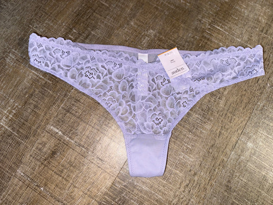 NWT Auden (Medium) Brand New Purple Lace Thong Style Undies