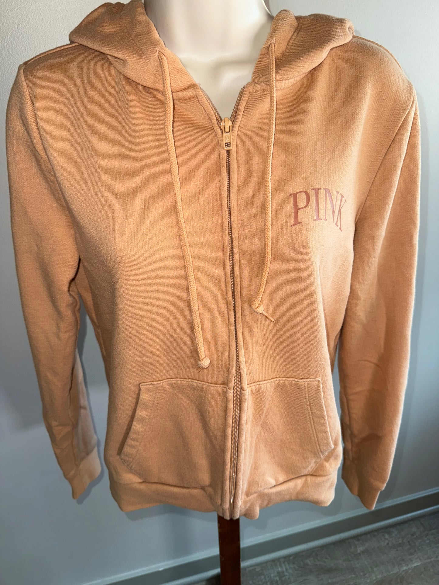 PINK Victoria’s Secret (XS) Tan Full Zip Up Jacket