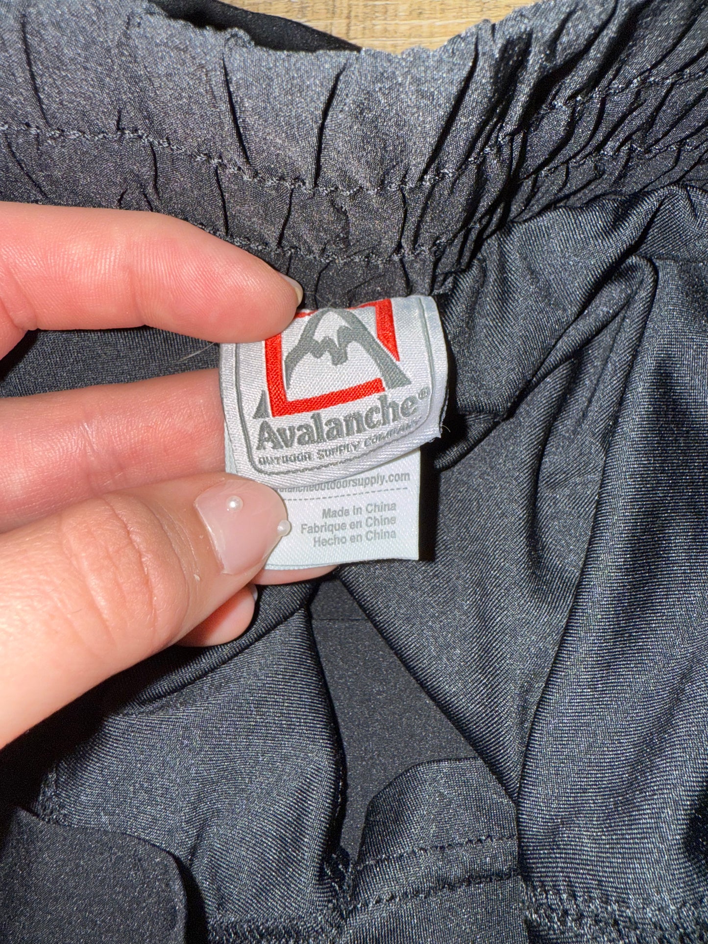 Avalanche (Small) Black Midi Skort with Pockets