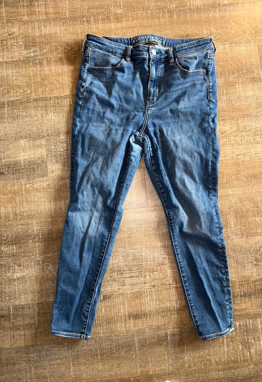 *FREE WITH PURCHASE* AEO (14S) Next Level Stretch Hi Rise Jegging Denim Jeans