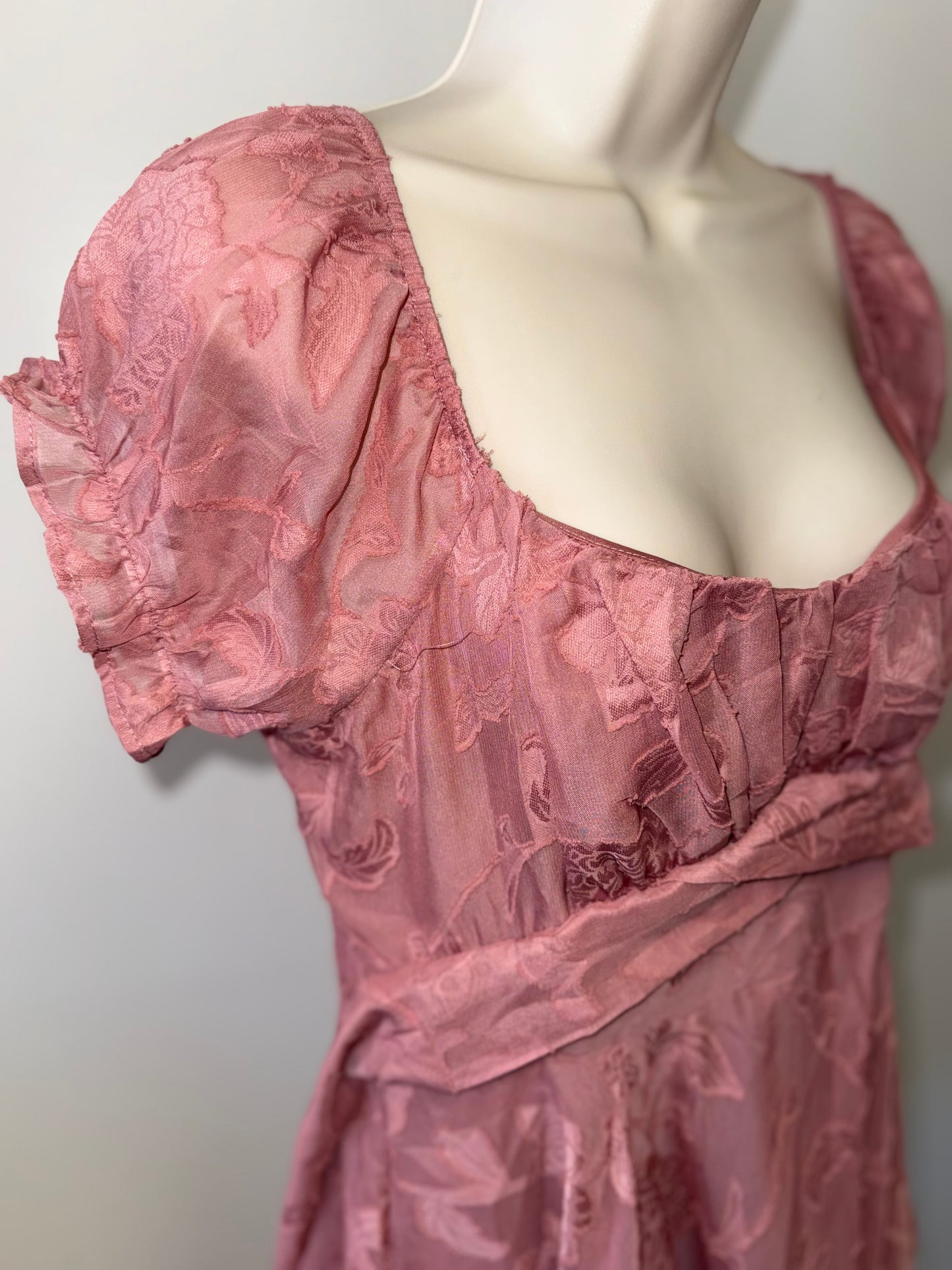 Thirty Thirty (Large) Blush Pink Romper with Tied Back