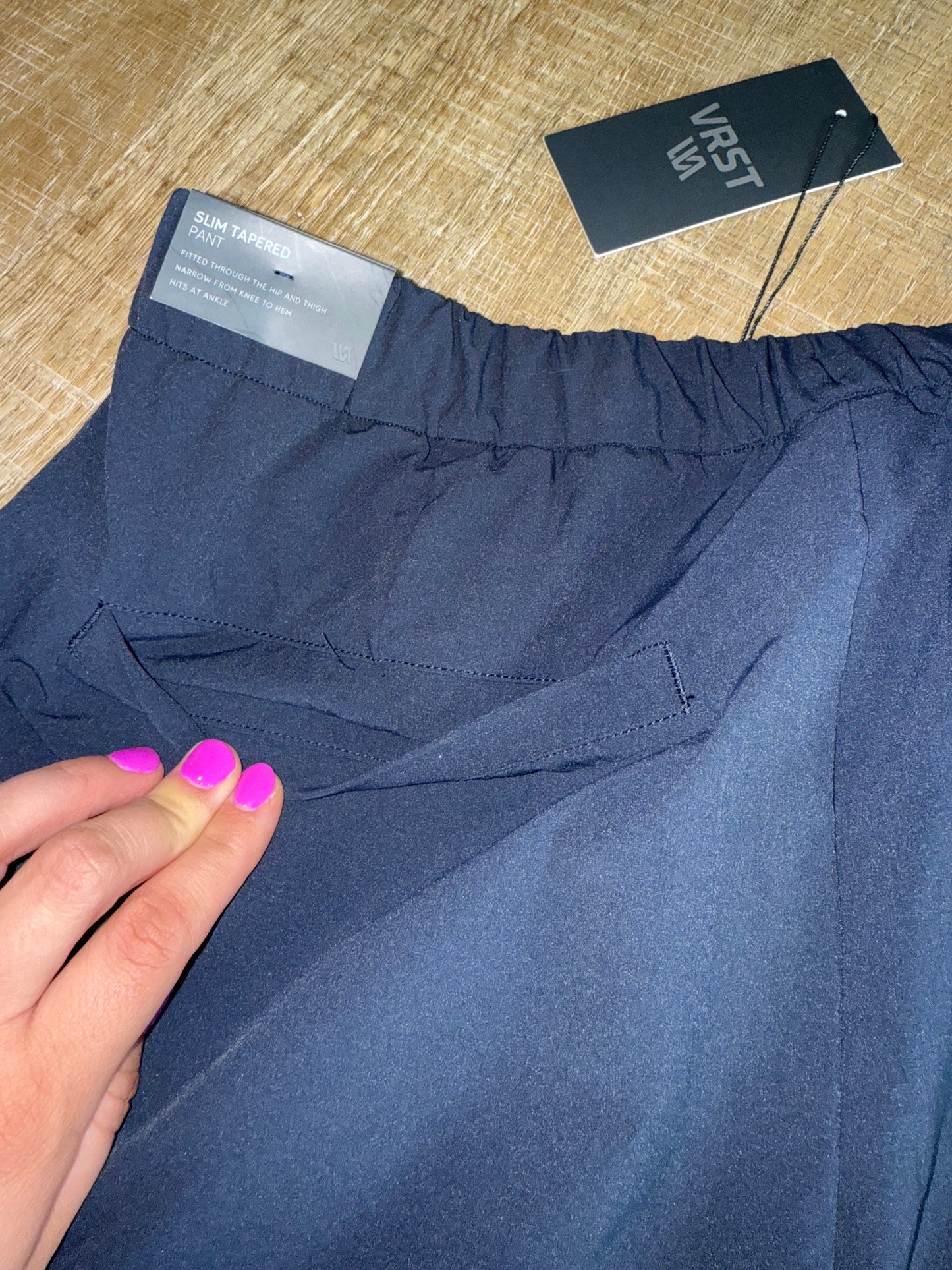 NWT VRST (Large) Brand New Navy Blue Slim Tapered Pants