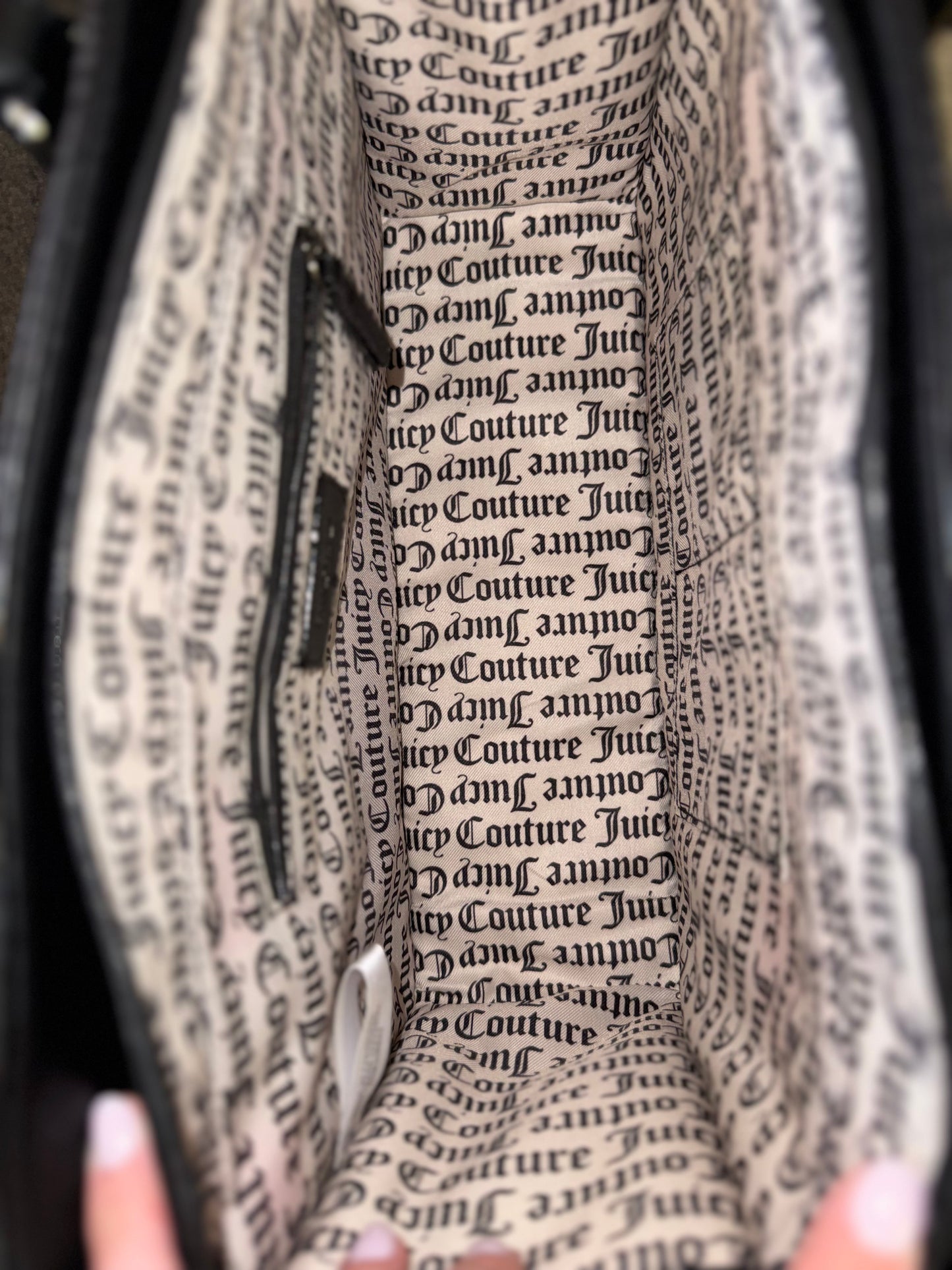 NWT Juicy Couture Black Tote Shoulder Bag - BRAND NEW