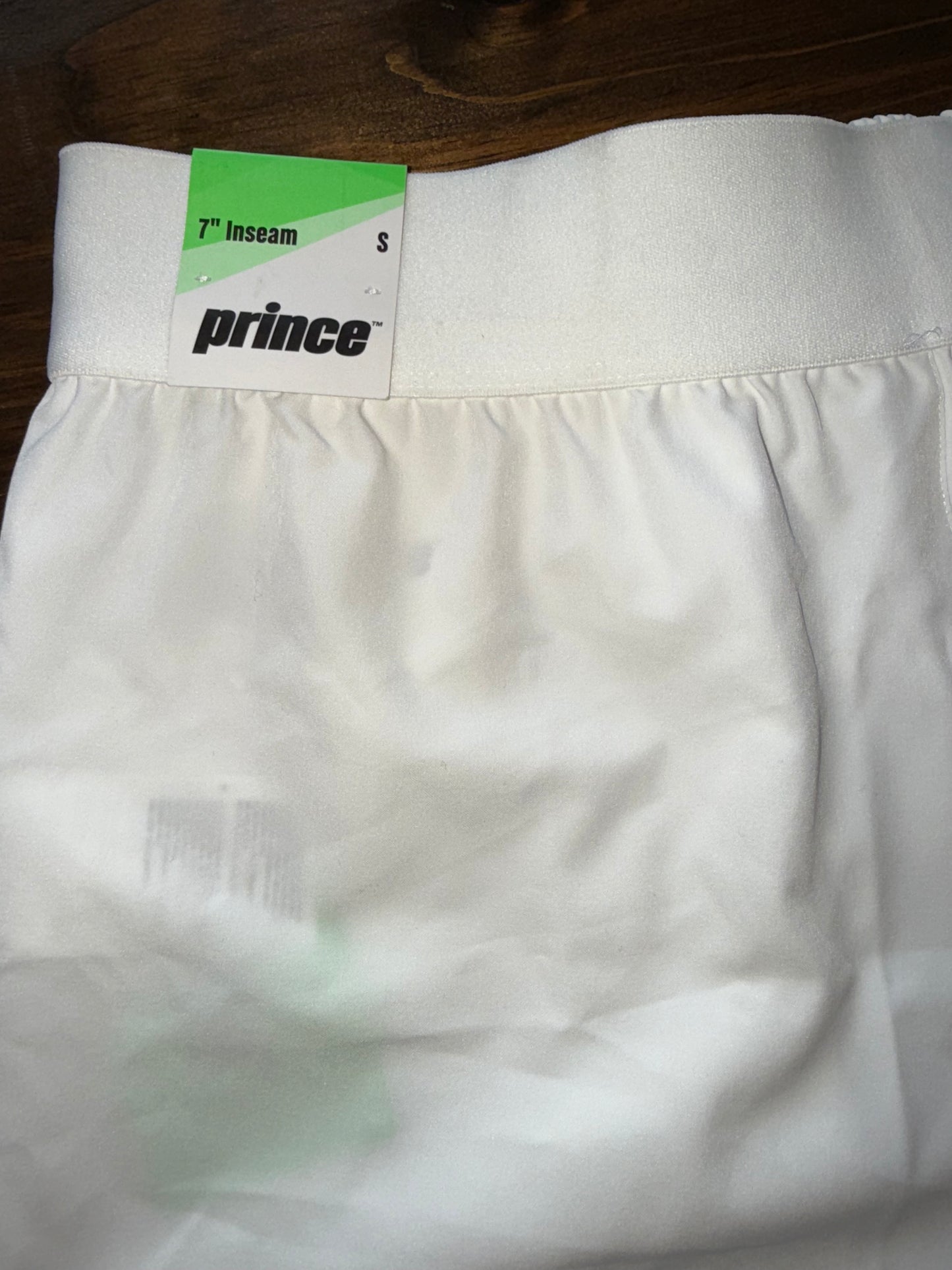 NWT Prince (Small) Brand New White 2-Way Stretch Tennis Shorts