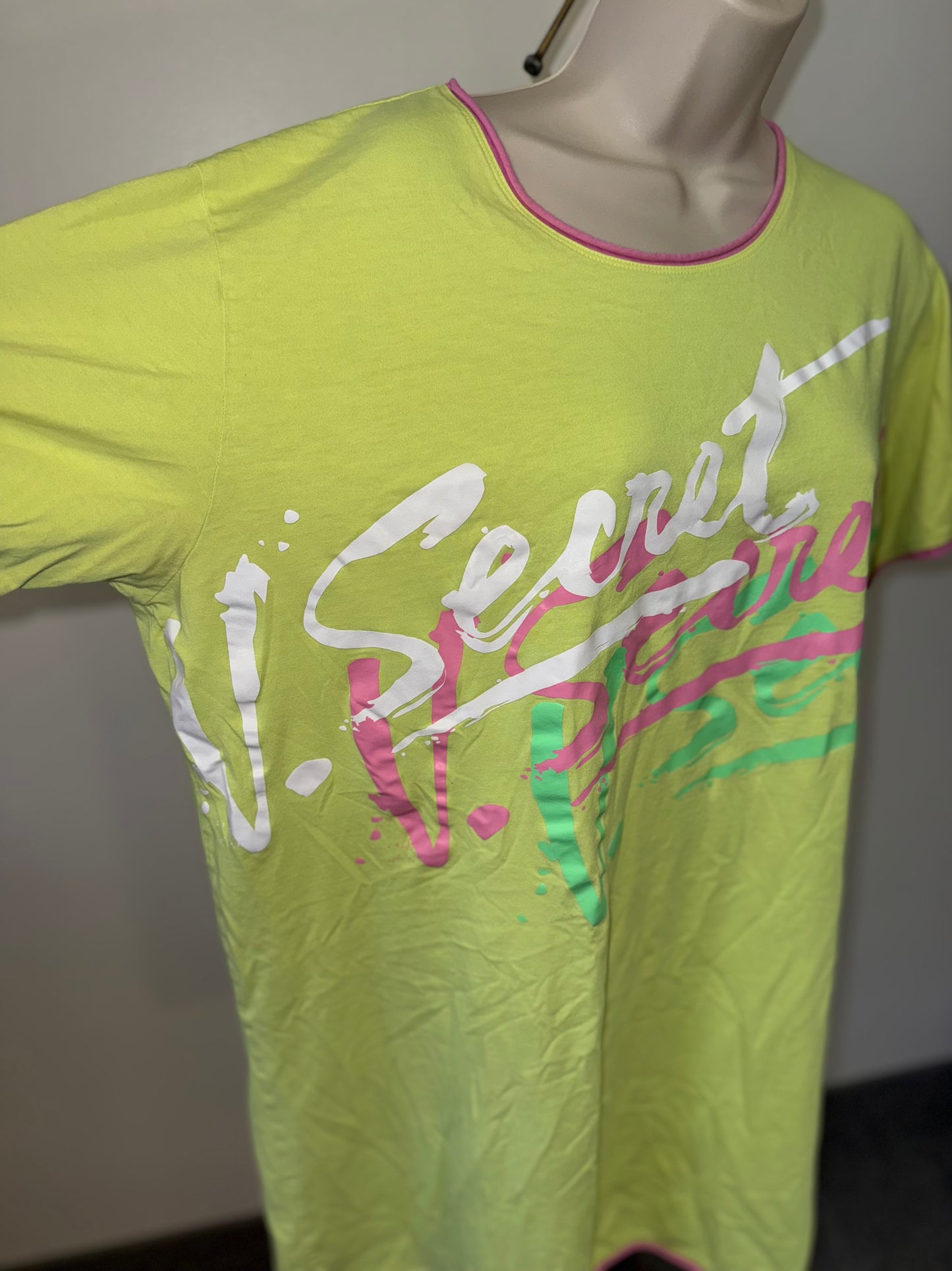 Victoria’s Secret (XL) Vintage Neon Graphic Logo Sleepwear Dress