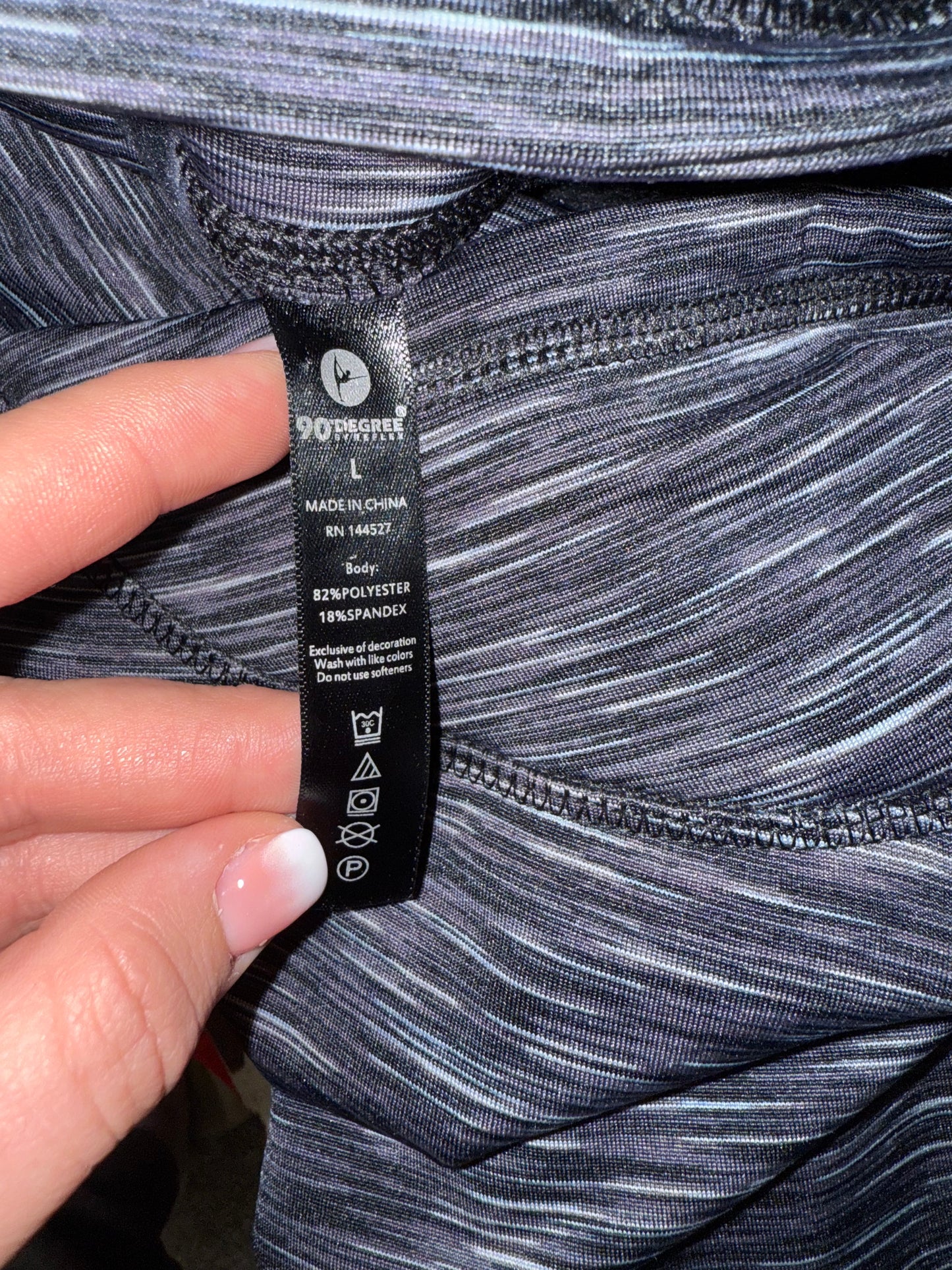 NWT 90 Degree (Large) Brand New Black//Grey Cowl Neck Sweatshirt with Fleece