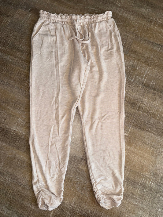 Maurices (Small) Cream Soft Drawstring Sweatpants