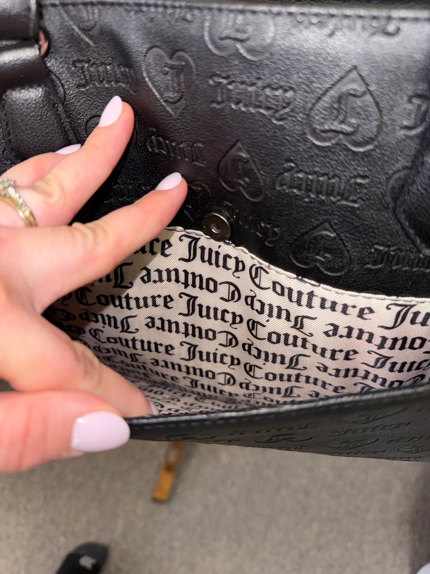 NWT Juicy Couture Black Tote Shoulder Bag - BRAND NEW