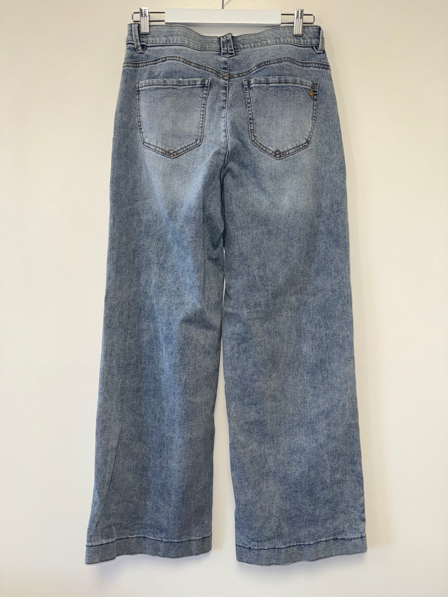 Democracy (8) Light Wash High Rise Wide Leg Jeans with 'Ab Solution'