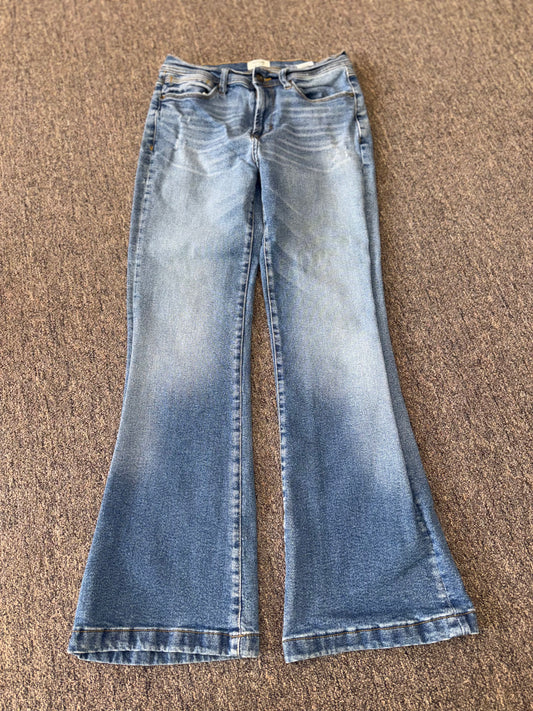 Kensie Jeans (8) The Savannah High Rise Flare Denim Vintage Luxe Jeans