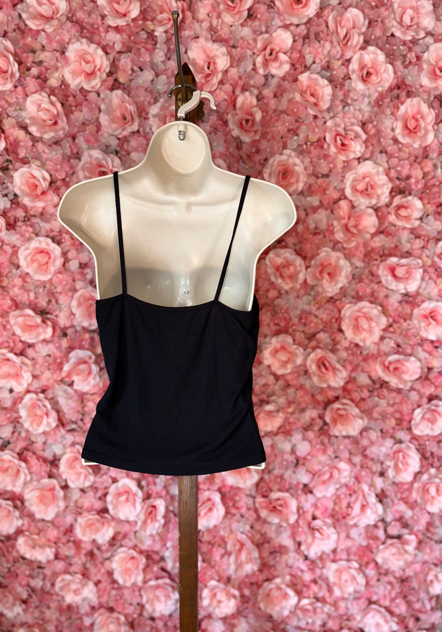Me To We (Large) PacSun Black Ribbed Tank Top