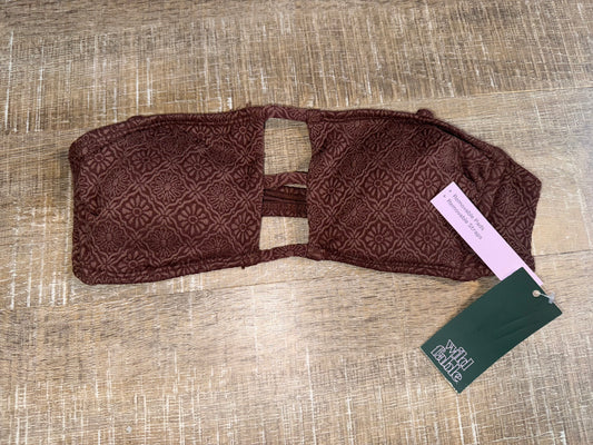 NWT Wild Fable (Small) Brand New Brown Lace Strapless Bikini Swim Top