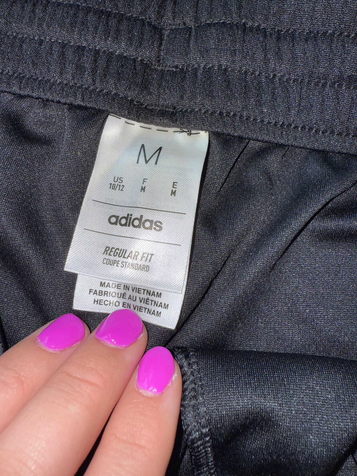 NWT Adidas (Boys Medium 10/12) Brand New Black Regular Fit Sporty Shorts