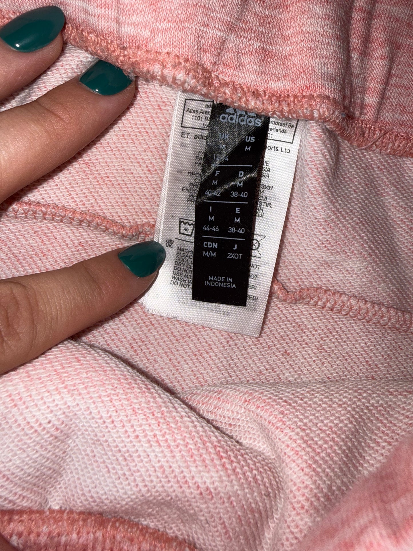 Adidas (Medium) Pink Drawstring Sweat Skirt