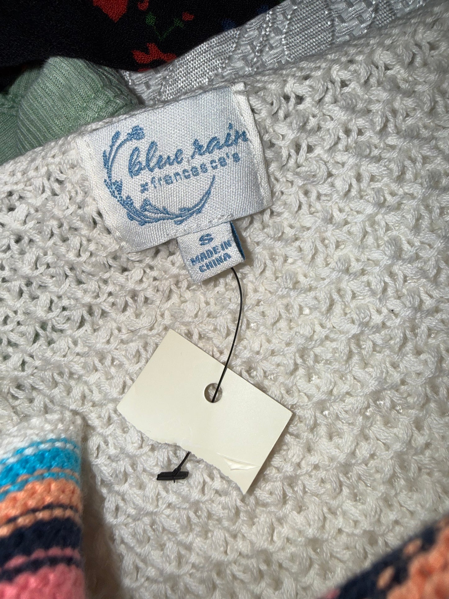 NWT Blue Rain by Francesca's (Small) Brand New Cream Crochet Cropped Tank