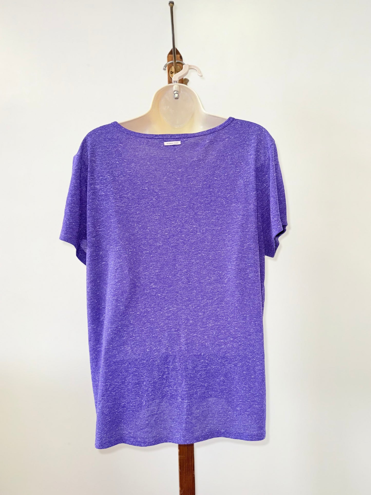 Victoria's Secret (Large) Purple V-Neck T-Shirt