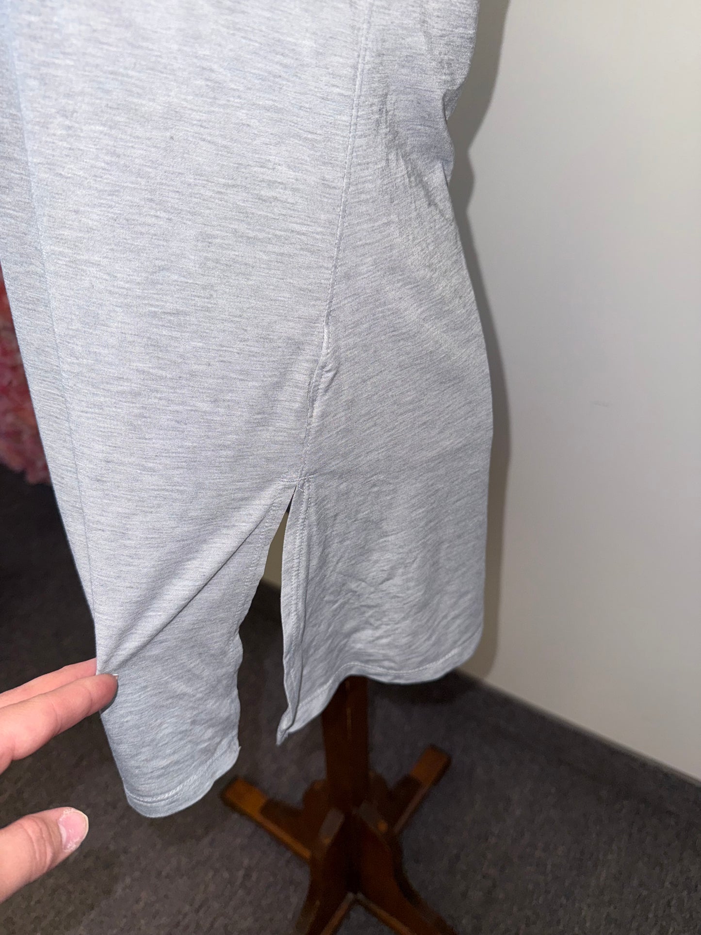 Athleta (XXS) Grey Racerback Tank Top