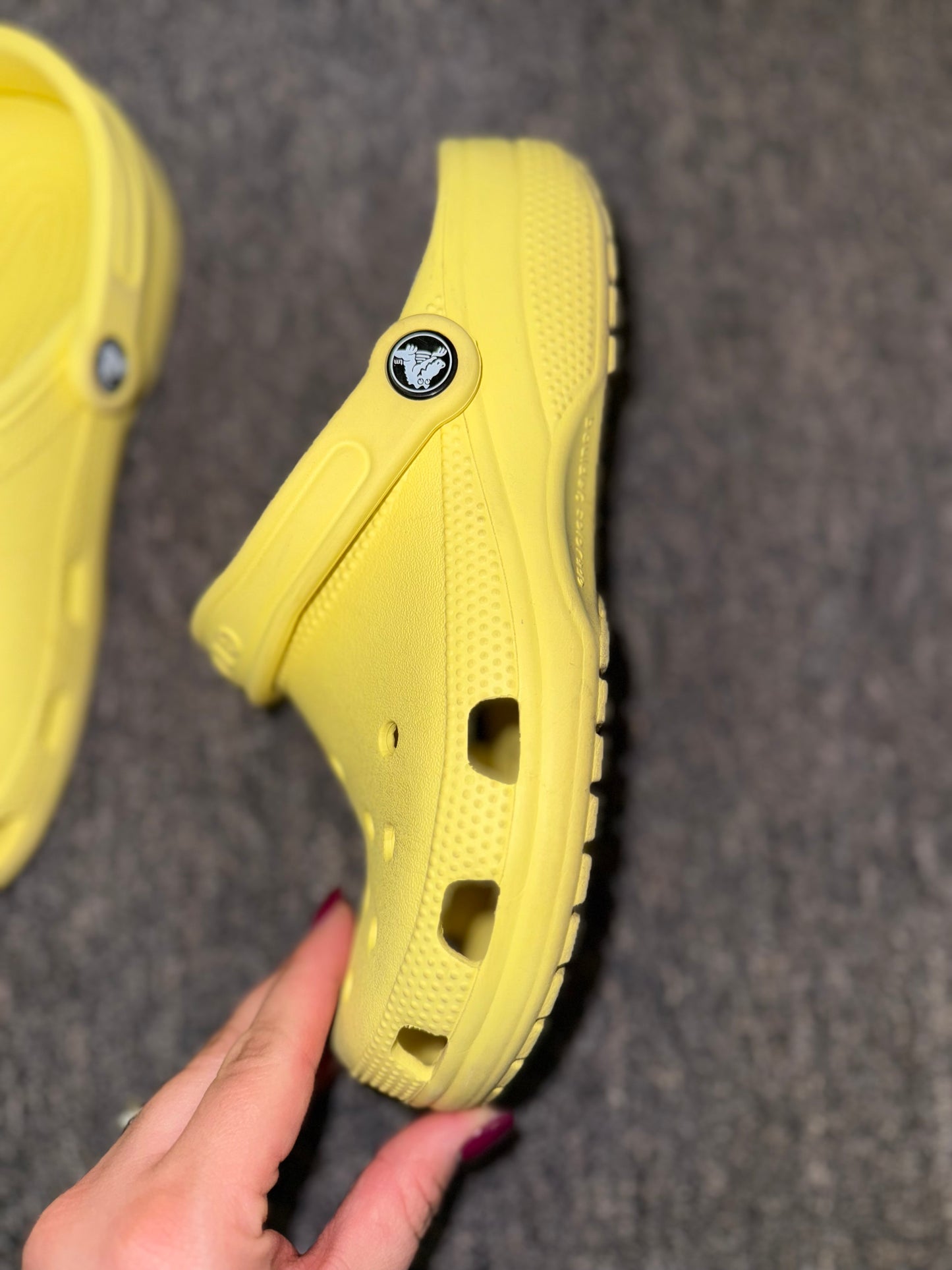 Crocs (7 Women's OR 5 Men's) Yellow Crocs