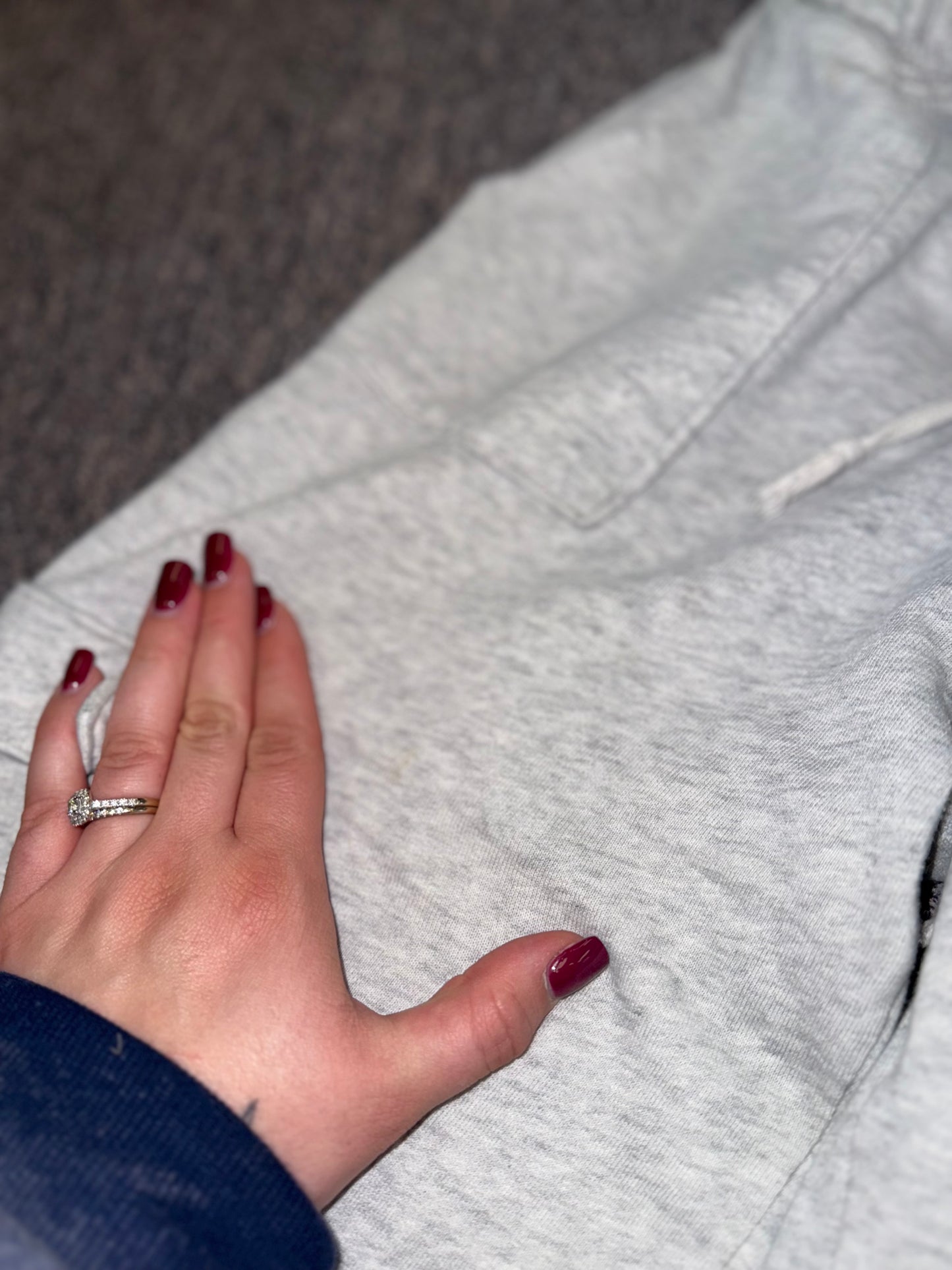 PINK Victoria's Secret (XS) Grey Drawstring Cargo Jogger Sweatpants