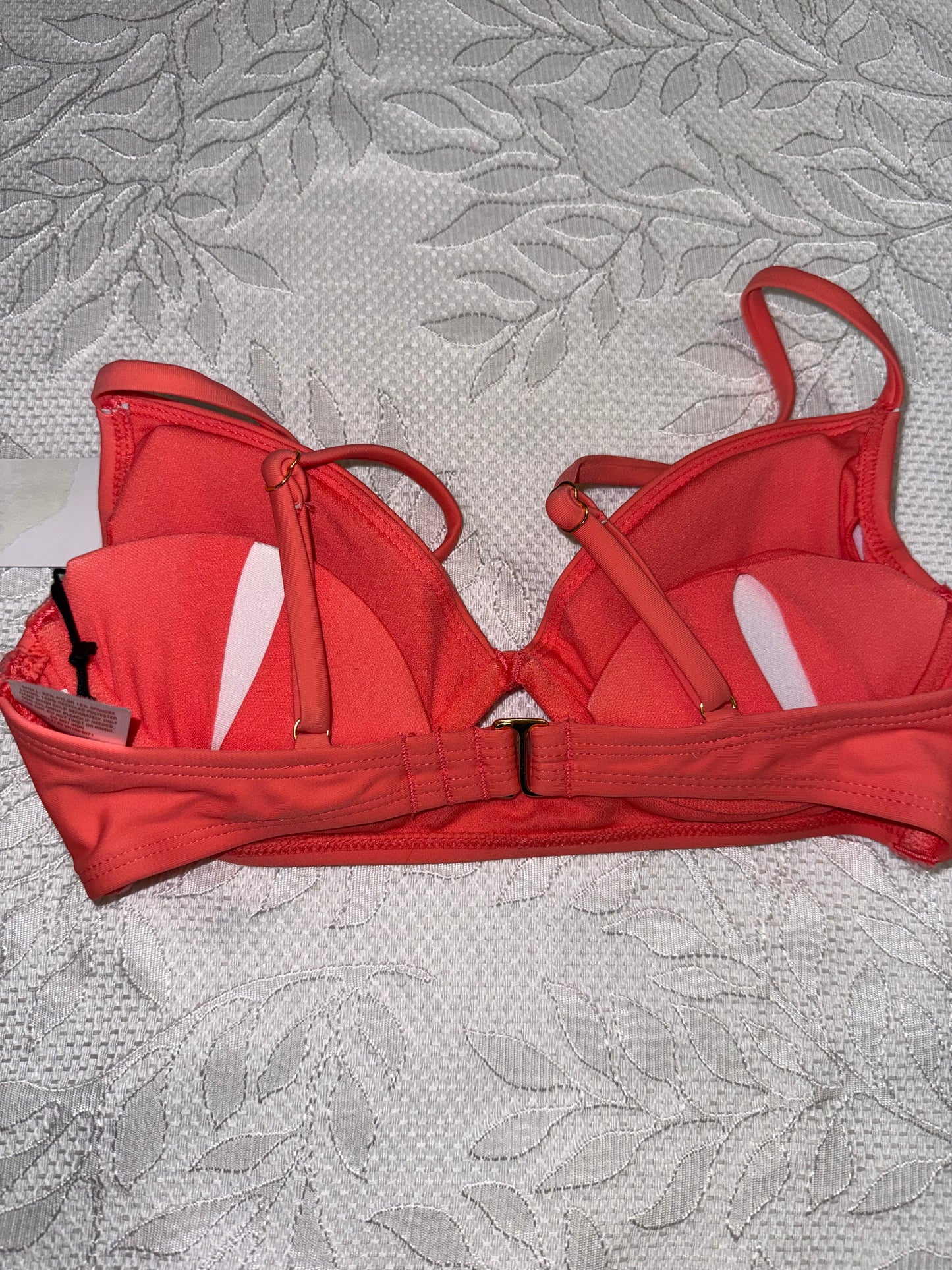 Shade & Shore (32B) Brand New Orange Bikini Top