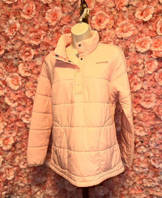 Avalanche (Large) Pink Quarter Button Up Puffer Pullover