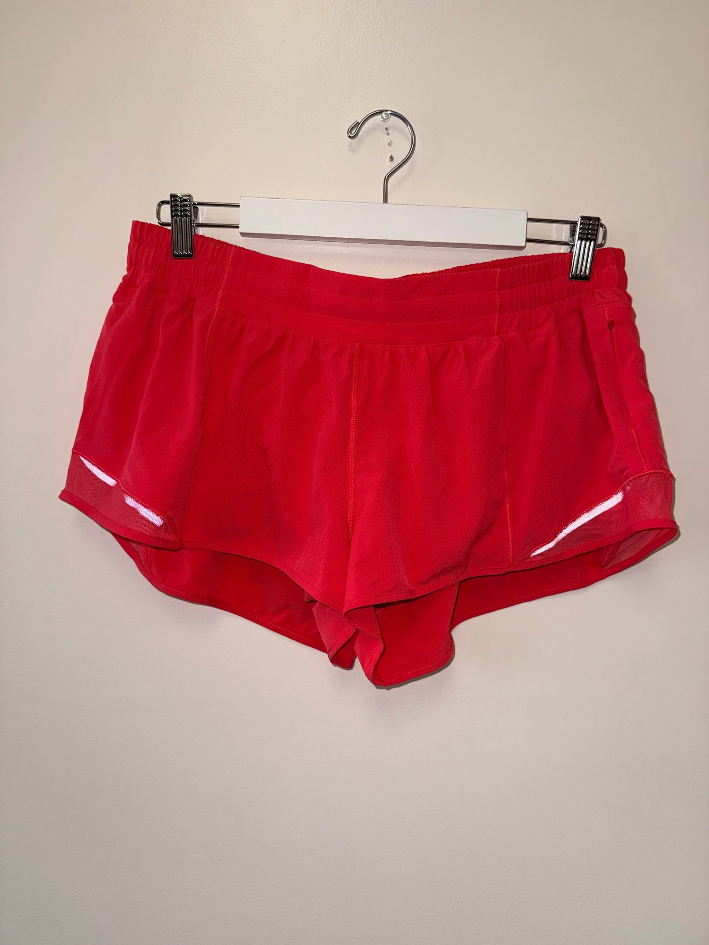 Lululemon (14) Hot Pink Hotty Hot Low Rise Shorts