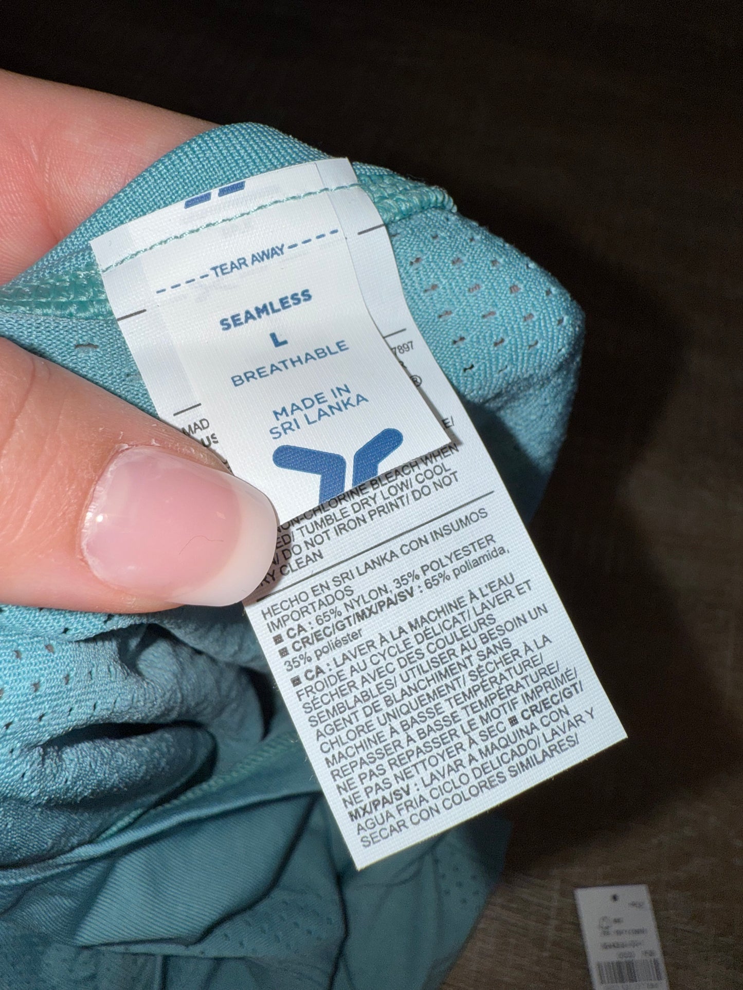 NWT Old Navy (Small) Brand New Blue Lightweight Seamless Breathable Cropped Tank