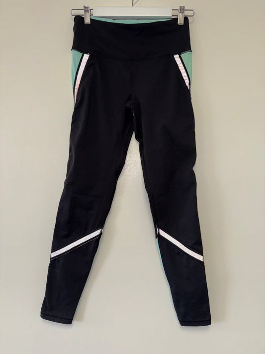 VSX Victoria's Secret Sport (Small) Black//Turquoise Knockout Leggings