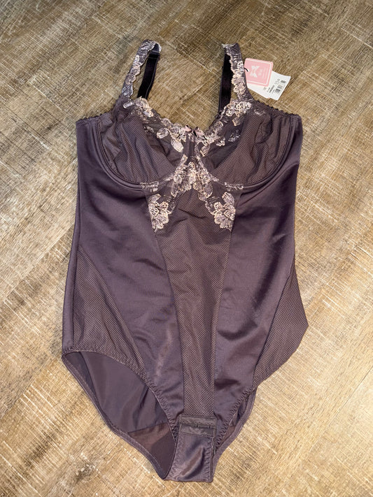 NWT Prim Donna BRAND NEW Lace/Sheer Purple Bodysuit Lingerie