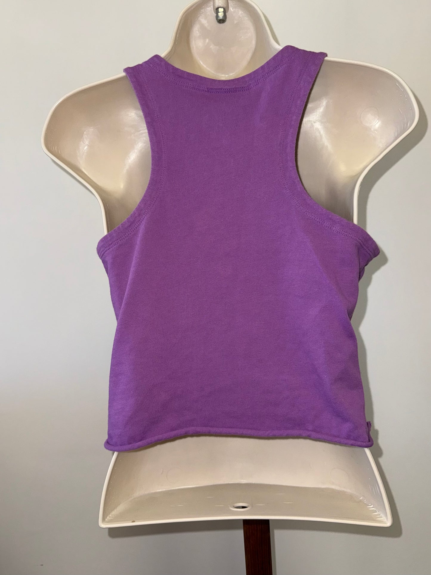 Nike (XS) Purple Embroidered Cropped Tank