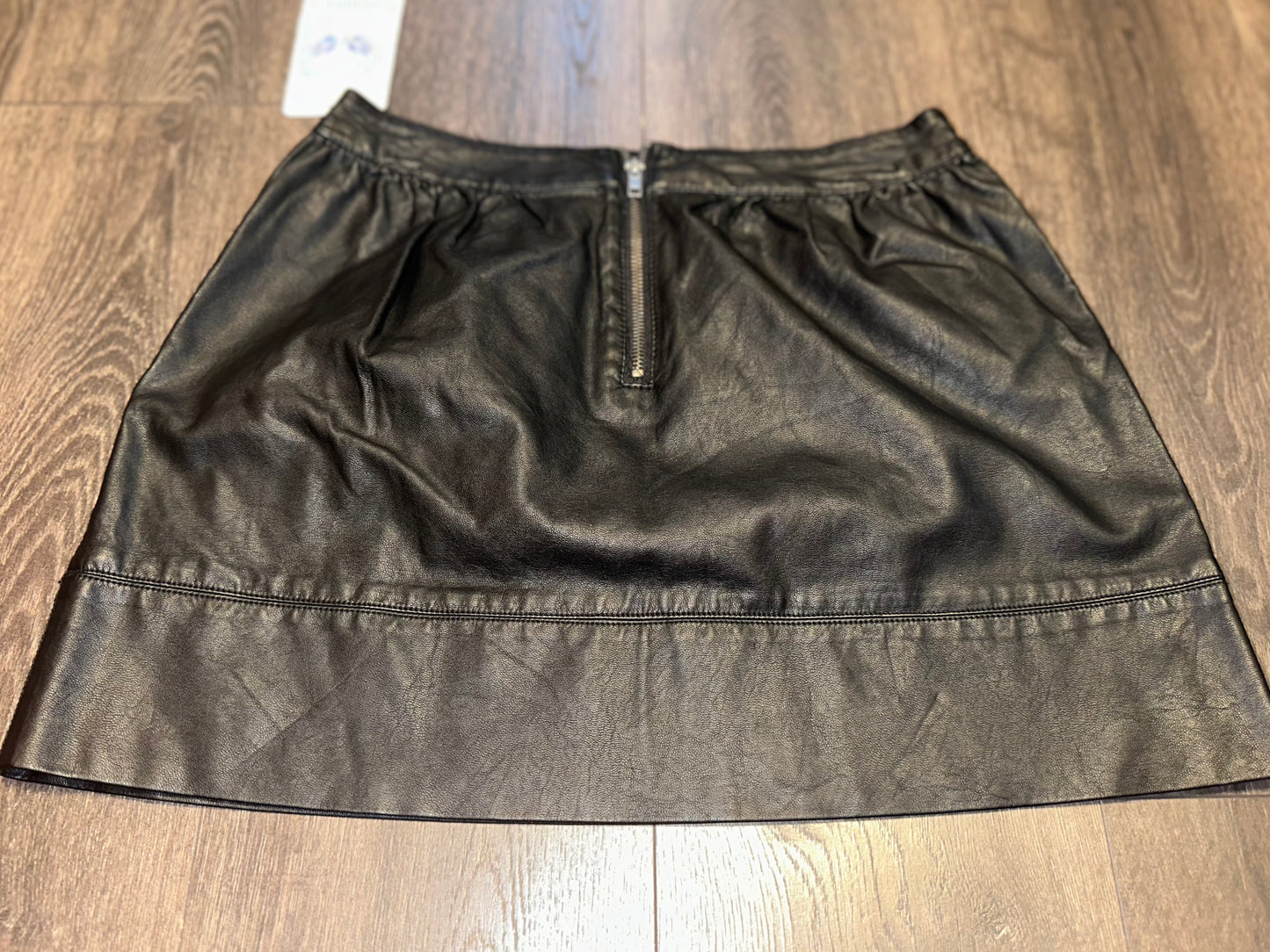 NWT Harmony + Havoc (Medium) Brand New Black Faux Leather Mini Skirt