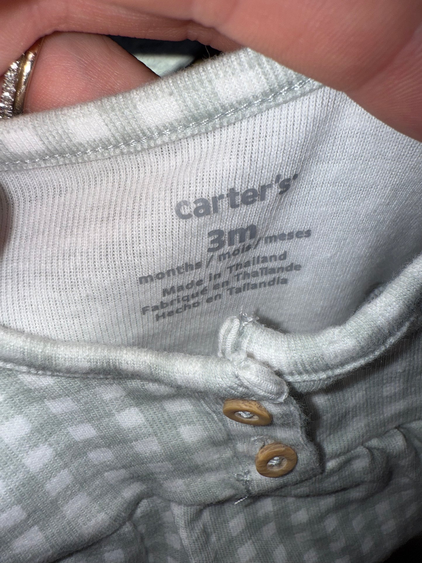 Carters (3 Month) 2 Piece Girls Onesie
