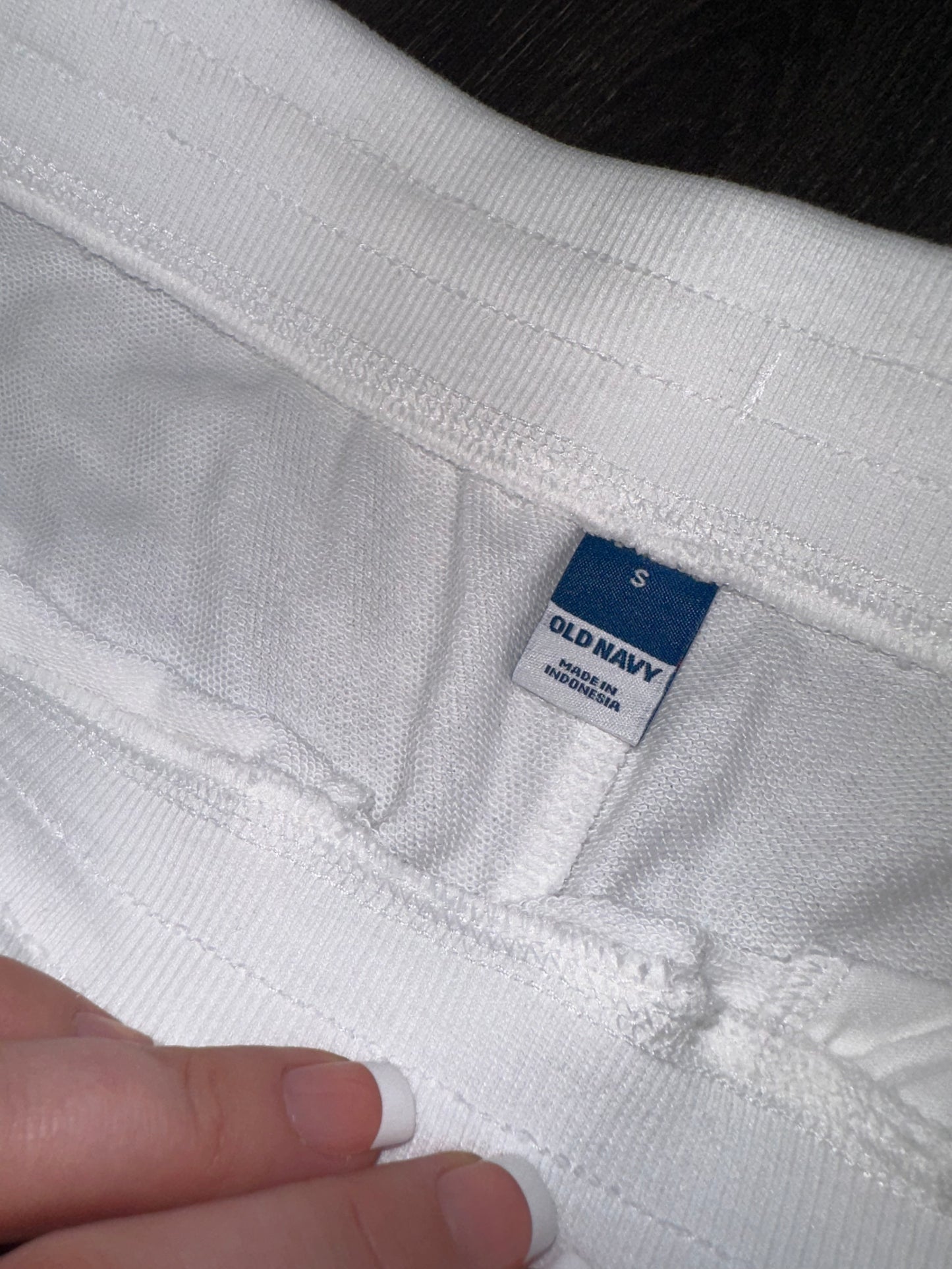 NWT Old Navy (Small) Brand New Vintage White Sweat Shorts