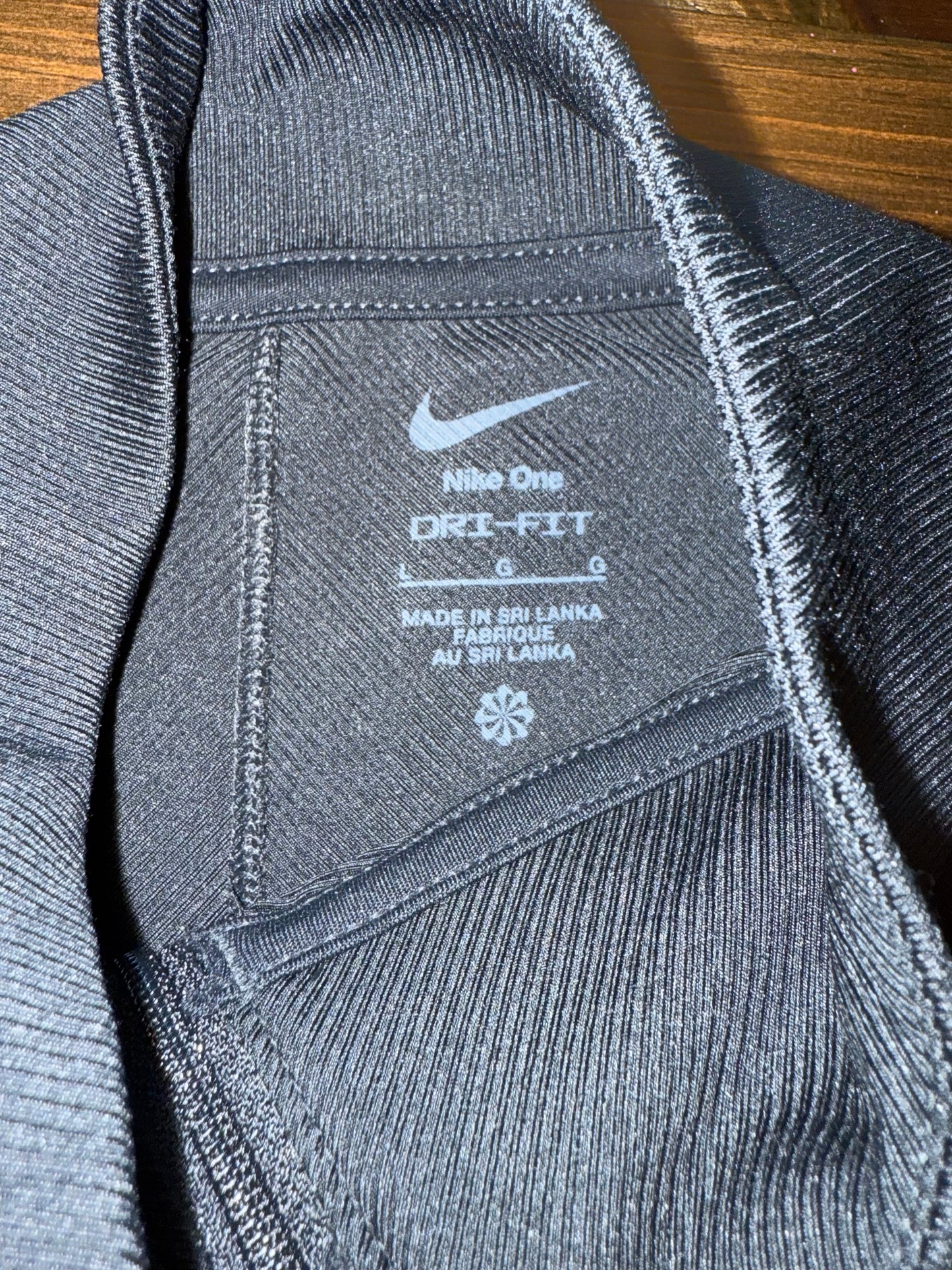 NWT Nike (Medium//Large) Brand New Black Nike One Dri-Fit Zip Up Jacket
