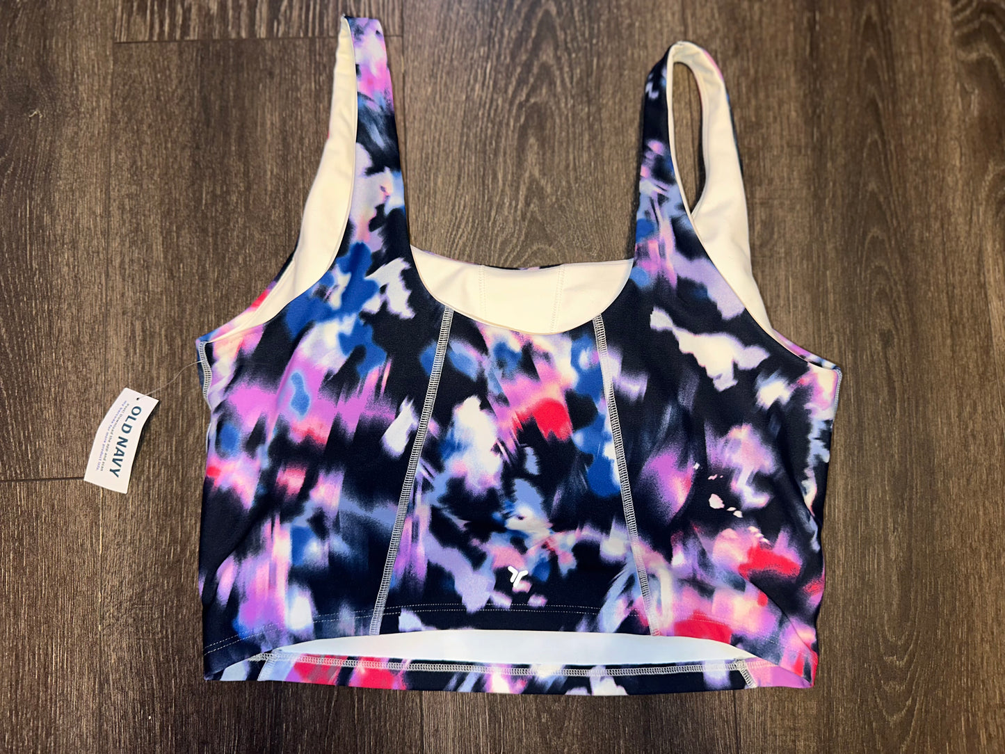 NWT Old Navy Active (Large) Brand New Pattern Powersoft Light Support Sports Bra