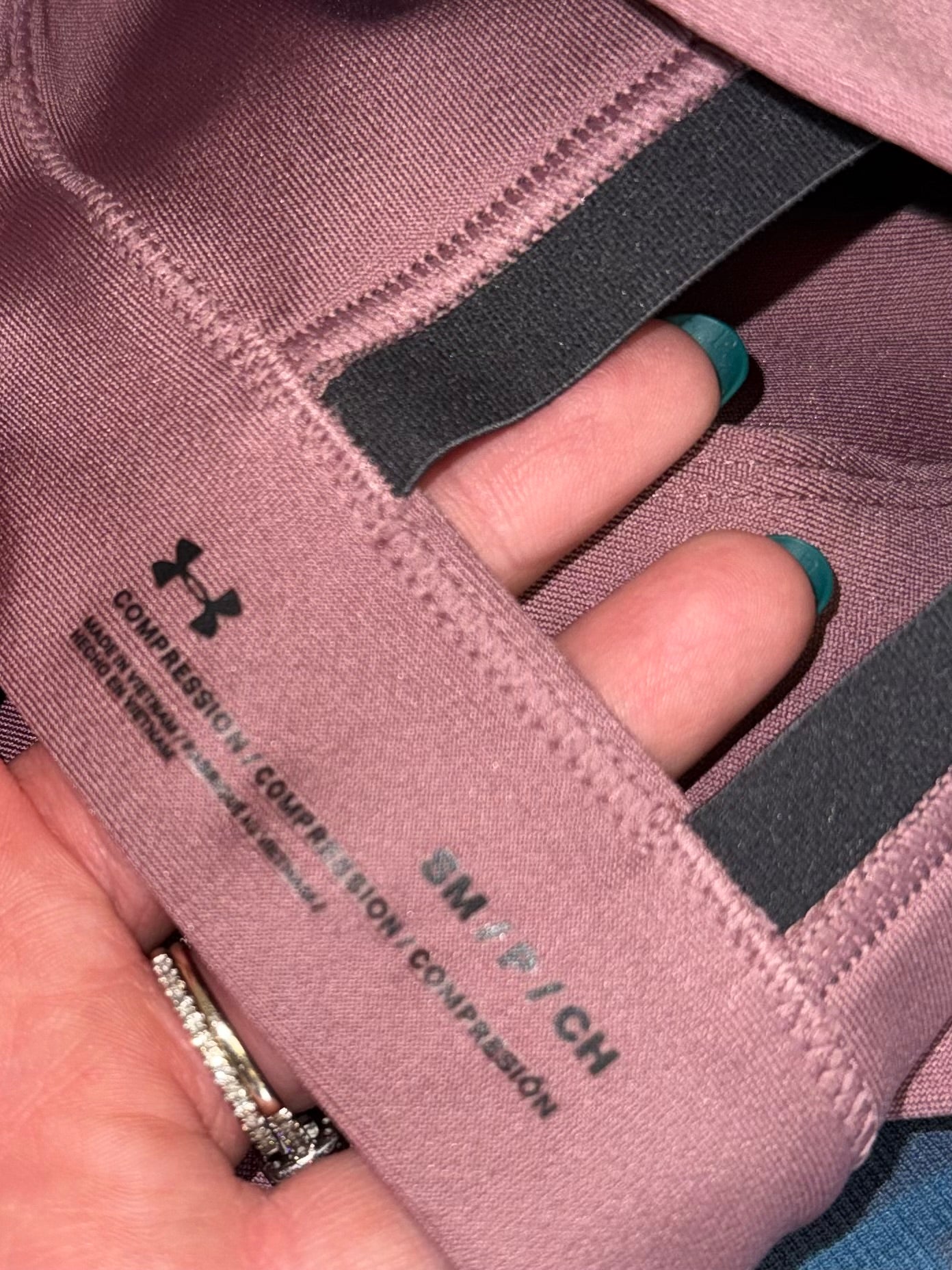 Under Armour (Small) Pink/Black Compression Sports Bra