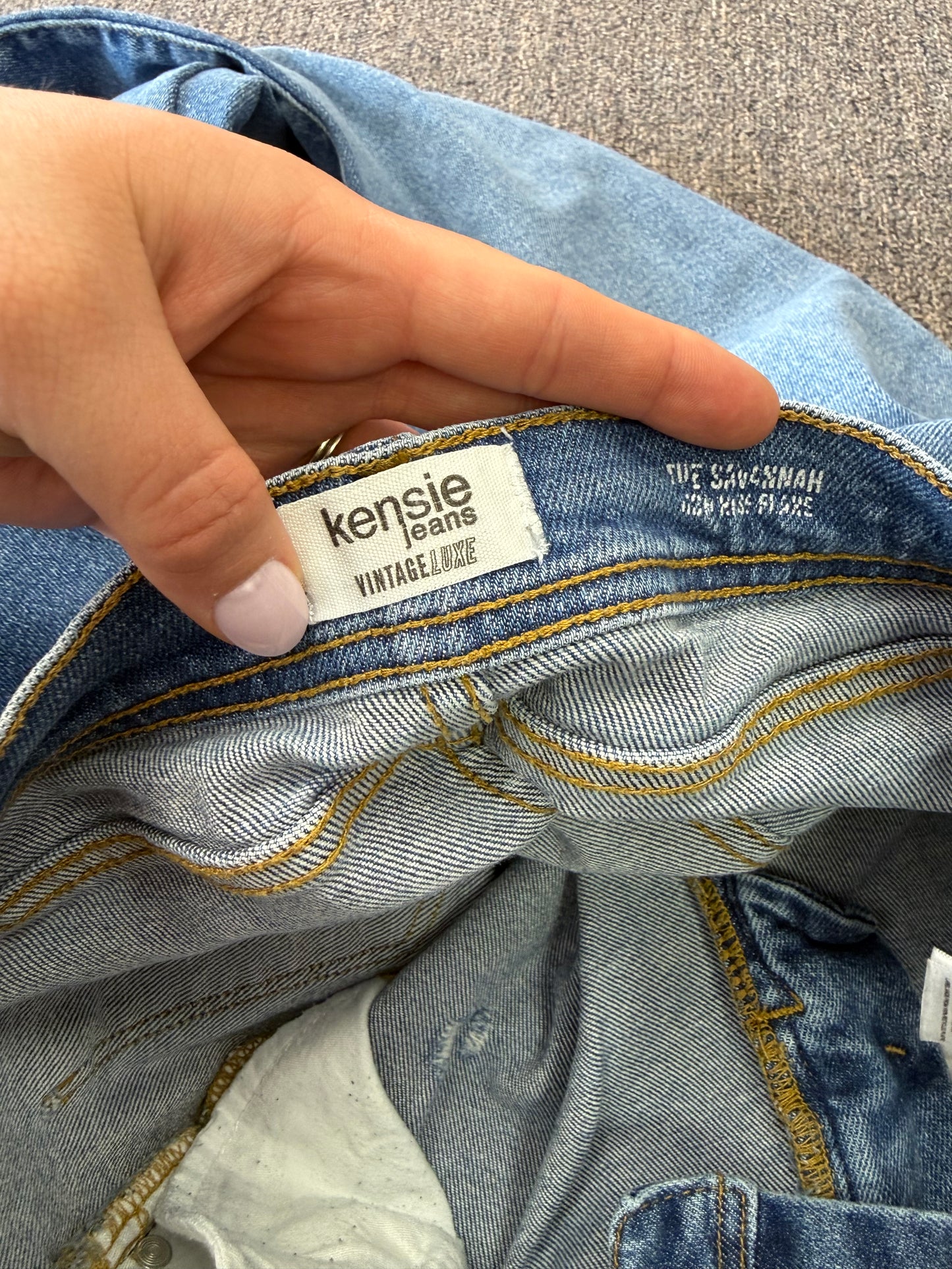 Kensie Jeans (8) The Savannah High Rise Flare Denim Vintage Luxe Jeans