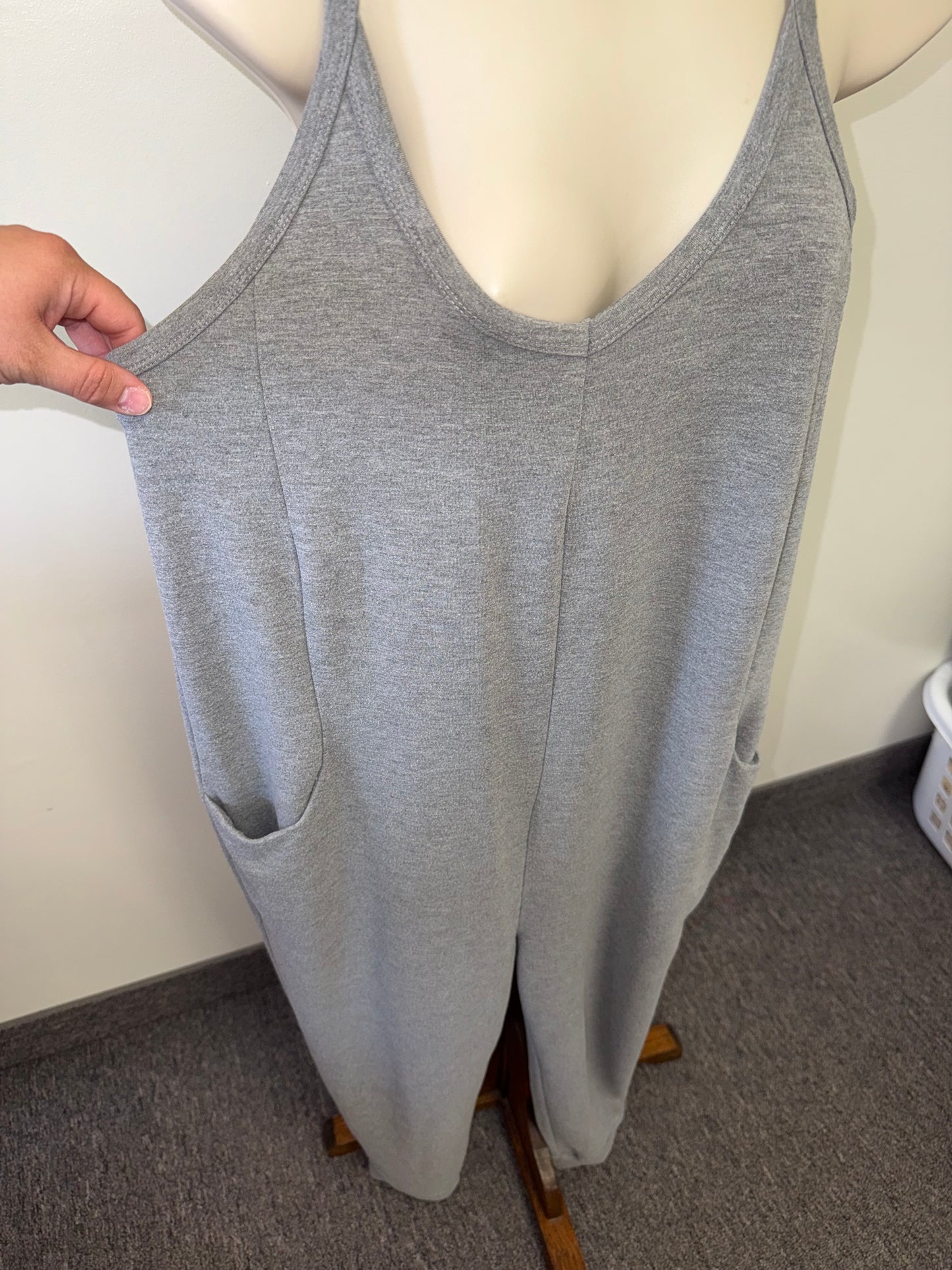 Sincerely Jules (Small) Grey Jumpsuit Overalls
